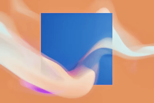 Abstract design with flowing gradients representing innovation and modern technology